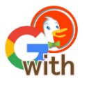 Google Search with DuckduckGo  screen for extension Chrome web store in OffiDocs Chromium