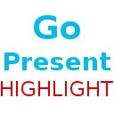 Go Present code highlighter  screen for extension Chrome web store in OffiDocs Chromium