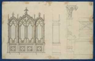Free download Gothic Bookcase, from Chippendale Drawings, Vol. II free photo or picture to be edited with GIMP online image editor