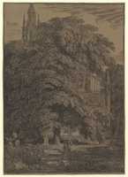 Free download Gothic Church Hidden by a Tree free photo or picture to be edited with GIMP online image editor