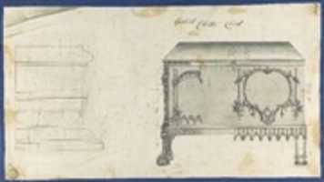 Free download Gothic Clothes Chest, from Chippendale Drawings, Vol. II free photo or picture to be edited with GIMP online image editor