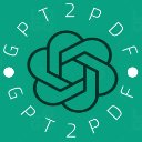 GPT2PDF  screen for extension Chrome web store in OffiDocs Chromium