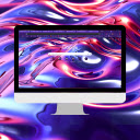 Gradient Wave Liquid Glow for Your Chrome  screen for extension Chrome web store in OffiDocs Chromium