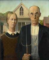 Free download Grant Wood, American Gothic free photo or picture to be edited with GIMP online image editor