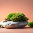 Gray stone and green moss  screen for extension Chrome web store in OffiDocs Chromium