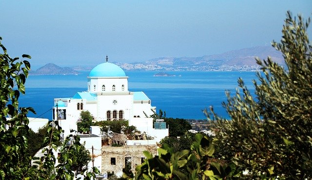 הורדה חינם יוון kos church orthodox sea תמונה לעריכה בחינם עם עורך תמונות מקוון GIMP בחינם