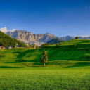 Green hills  screen for extension Chrome web store in OffiDocs Chromium