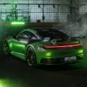 Green Porsche 911 Techart GT3 Live Wallpaper  screen for extension Chrome web store in OffiDocs Chromium