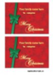 Gratis download Green Ribbon Christmas Card DOC-, XLS- of PPT-sjabloon gratis te bewerken met LibreOffice online of OpenOffice Desktop online