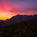 Green Trees Near Mountain during Sunset  screen for extension Chrome web store in OffiDocs Chromium