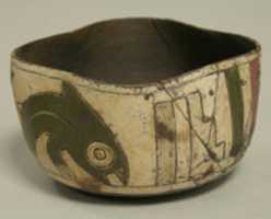 Free download Greyware Bowl with Incised Fish free photo or picture to be edited with GIMP online image editor