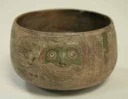 Free download Greyware Bowl with Incised Monkeys free photo or picture to be edited with GIMP online image editor
