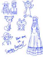 Unduh gratis Grimoire of X and Y: Sketch Dump!! foto atau gambar gratis untuk diedit dengan editor gambar online GIMP