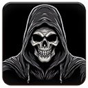 Grim Reaper Dark  screen for extension Chrome web store in OffiDocs Chromium