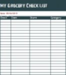 Libreng pag-download ng Grocery Shopping List DOC, XLS o PPT template na libreng i-edit gamit ang LibreOffice online o OpenOffice Desktop online