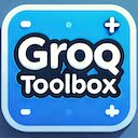 Groq Toolbox  screen for extension Chrome web store in OffiDocs Chromium