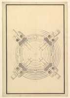 Free download Ground Plan for a Catafalque for Frederick Augustus I, King of Poland and Elector of Saxony (1694-1733) free photo or picture to be edited with GIMP online image editor