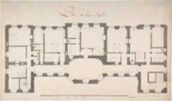 Free download Ground Plan for Second Floor of a Palace free photo or picture to be edited with GIMP online image editor