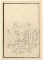 Free download Ground Plan of a Catafalque for Francis Lewis of Newburg, Archshop of Mainz (died Breslau 1732) free photo or picture to be edited with GIMP online image editor