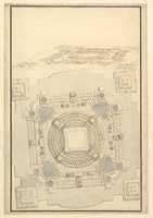 Free download Ground Plan of the Catafalque for Anna Cristina, Wife of Carlo Emanuele II of Savoy free photo or picture to be edited with GIMP online image editor