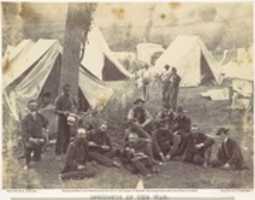 Free download Group at Headquarters of the Army of the Potomac, Antietam, October 1862 free photo or picture to be edited with GIMP online image editor
