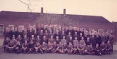 Free download Group Of Officers, Old And New, Royal Northumberland Fusiliers, St. Georges Day, 1968, Kirton Lindsay, Lincolnshire, U. K. free photo or picture to be edited with GIMP online image editor