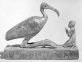 Free download Group statue of Thoth-ibis and devotee on a base inscribed for Padihorsiese free photo or picture to be edited with GIMP online image editor