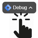 GTM Debug Down-Bildschirm für die Erweiterung Chrome Web Store in OffiDocs Chromium