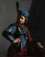 Free download Guido Cagnacci, David With The Head Of Goliath free photo or picture to be edited with GIMP online image editor