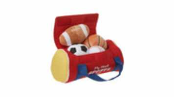 Free download GUND Baby My First Sports Bag Stuffed Plush Playset free photo or picture to be edited with GIMP online image editor