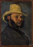 Free download Gustave Boyer (b. 1840) in a Straw Hat free photo or picture to be edited with GIMP online image editor