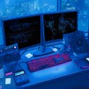 Hacker Station Live Wallpaper  screen for extension Chrome web store in OffiDocs Chromium