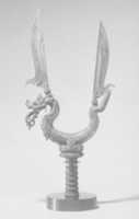 Free download Halberd Head with Naga and Blades free photo or picture to be edited with GIMP online image editor
