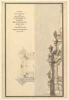 Free download Half Elevation and Half Ground Plan for Catafalque for Antonio Farnese, Duke of Parma (d. 1731) free photo or picture to be edited with GIMP online image editor