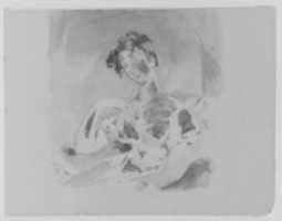 Free download Half-length Portrait of a Woman Seated Before a Window (after Lawrence?) (from Sketchbook) free photo or picture to be edited with GIMP online image editor
