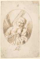 Free download Half-lenth Figure of St. Andrew in an Oval. free photo or picture to be edited with GIMP online image editor