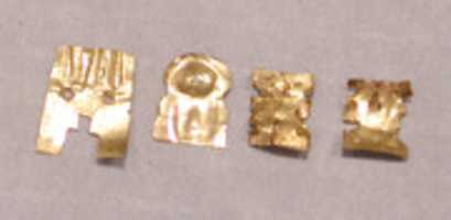 Free download Hammered Gold Ornament Fragment free photo or picture to be edited with GIMP online image editor