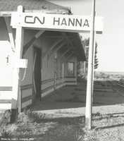 Free picture Hanna Railroad Station, Facing East to be edited by GIMP online free image editor by OffiDocs