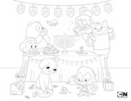 Free download Hanukkah Coloring Page free photo or picture to be edited with GIMP online image editor