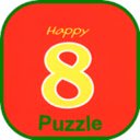 Skrin Happy 8 Puzzle untuk sambungan kedai web Chrome dalam OffiDocs Chromium