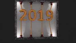 Free download Happy New Year Christmas free video to be edited with OpenShot online video editor