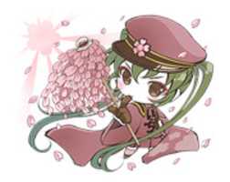 Free download Hatsune Miku Senbonsakura LINE Stickers free photo or picture to be edited with GIMP online image editor