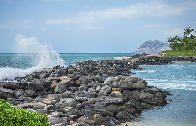 Bezpłatne pobieranie hawajów oahu fale ko olina lagoon darmowe zdjęcie do edycji za pomocą bezpłatnego internetowego edytora obrazów GIMP