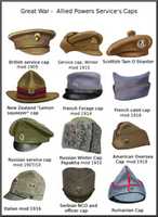 Free download Headgear of the Allied and Central Powers in The Great War of 1914-1918 free photo or picture to be edited with GIMP online image editor