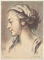 Free download Head of a Girl Facing Towards the Left free photo or picture to be edited with GIMP online image editor