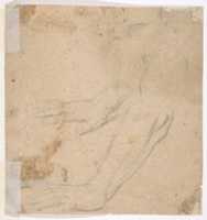 Free download Head of a Man Wearing a Helmet, Looking to Upper Left (recto); Two Sketches, Arms and Hands (verso) free photo or picture to be edited with GIMP online image editor