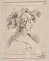Free download Head of a Woman in Profile Wearing a Plumed Helmet free photo or picture to be edited with GIMP online image editor