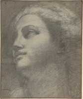 Free download Head of a Woman Looking to Upper Left. free photo or picture to be edited with GIMP online image editor