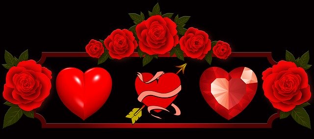 Gratis download Heart Love Valentines Day Flowers gratis illustratie om te bewerken met GIMP online afbeeldingseditor