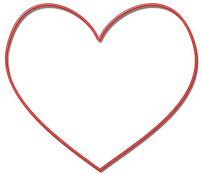 Free download Heart Red Silhouette -  free illustration to be edited with GIMP free online image editor